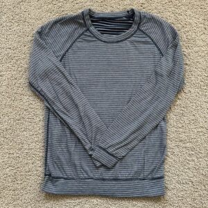 Alternative Reversible Blue Striped Long Sleeve (Small)